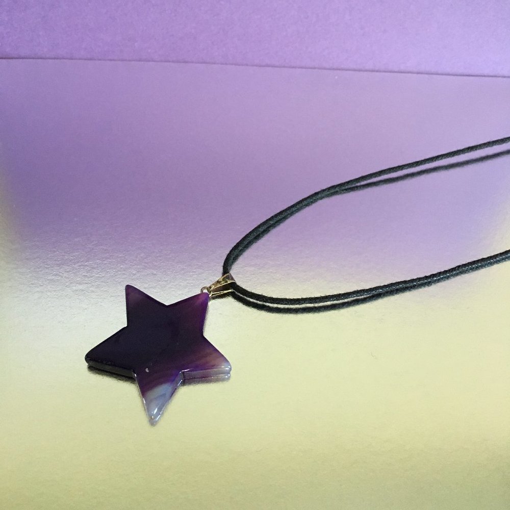 Purple Star Necklace